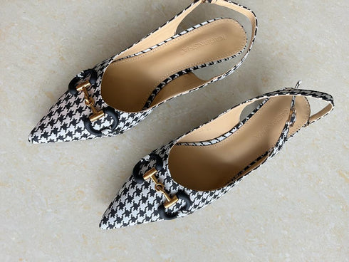 Pointed Toe Kitten Heels Shoes